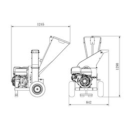 Biotriturador Anova 420Cc 15Hp Volante 3 Cuchillas - 4" - 100Mm - Arranque Electrico Anova BIO150T