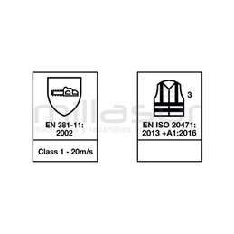 Chaqueta Anticorte Clase 1 Alta Visibilidad - Talla S Anova 99-6271