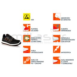 Zapato Proteccion Sprinter T46 Anova 99-6176