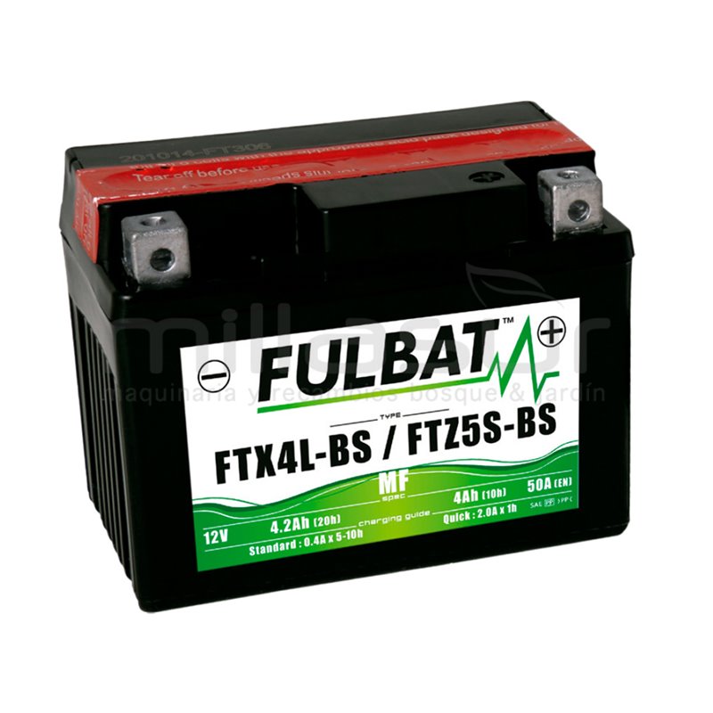 1 X Bateria Moto Ftx4L-Bs 12V Libre Mantenimiento 3.2Ah (113 X 70 X 85) +Der. Anova 99-1873