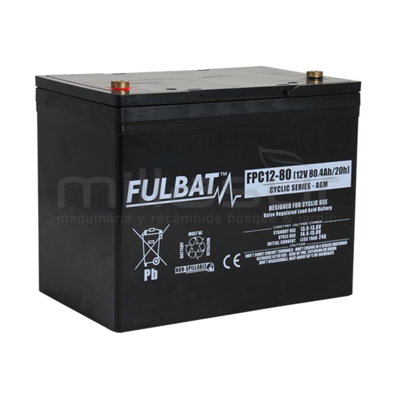 1 X Bateria Ciclica Agm Fpc12-80 12V 80,4 Ah. ( 260 X 168 X 214 ) Anova 99-1777