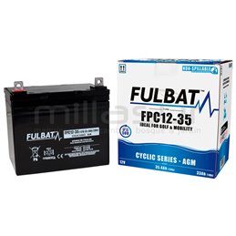 1 X Bateria Ciclica Agm Fpc12-35 12V 35,4 Ah.( 195 X 130 X 182 ) Anova 99-1774