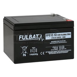 1 X Bateria Ciclica Agm Fpc12-13 12V 13,9 Ah.( 151 X 98 X 101 ) Anova 99-1771