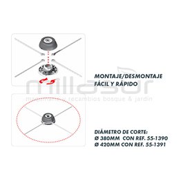 1 X Cabezal Universal Prodisc 380Mm. Anova 55-139