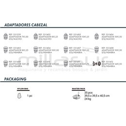 1 X Cabezal Universal Tap-N-Go 160 Prof. Sup. 35 Cc. Anova 55-114