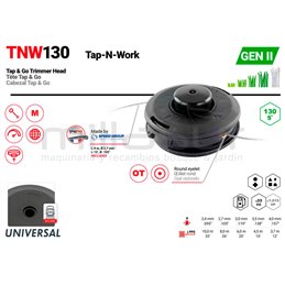 1 X Cabezal Tap-N-Go Profesional Tnw130 - Universal Anova 55-113