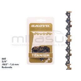 CADENA ANOVA TITANIUM 3/8" - .063" REDONDO - 66 E
