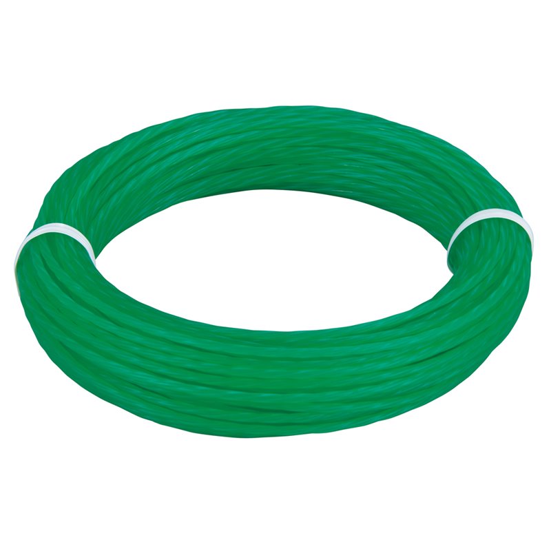 Hilo de nylon tIpo trebol de cuatro hojas 2 mm x 15 m, verde Makita 197472-9