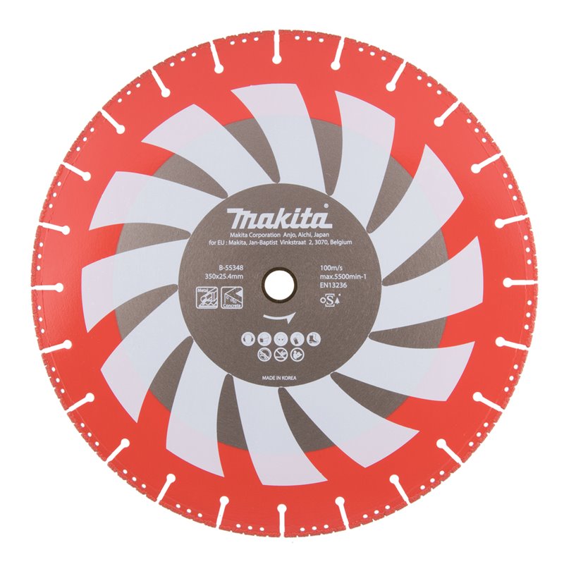 Disco de diamante para 355 x 25,4 mm Makita B-55348 Disco de diamante para 355 x 25,4 mm Makita B-55348