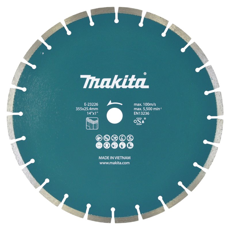 Disco de diamante 25,4 x 355 mm Makita E-23226