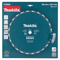 Disco de diamante 25,4 x 355 mm Makita E-23226