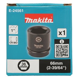 Llave de vaso 1", 36 x 66 mm Makita E-24561
