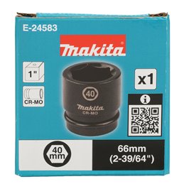 Llave de vaso 1", 40 x 66 mm Makita E-24583