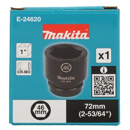 Llave de vaso 1", 46 x 72 mm Makita E-24620