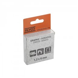 Caja 1000 Grapas Tipo U 1,2X11X3X8Mm Alyco Orange Alyco