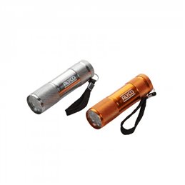 Linterna Tubular De Bolsillo  Aluminio 9 Led Alyco Orange Alyco