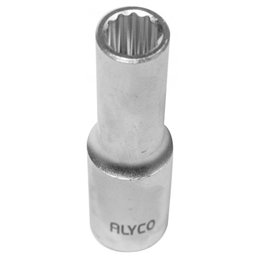 Llave Vaso 1/2" Larga 12 Caras 8 Mm Alyco