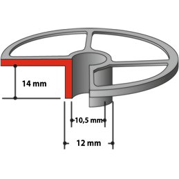 Guía de plantilla 10,5 x 12 x 14 mm Makita 193332-3