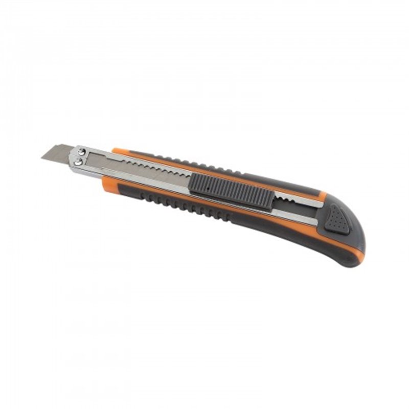 Cutter Cuchilla Fragmentable 9 Mm Con Guía Metalica Alyco- Alyco Orange Alyco