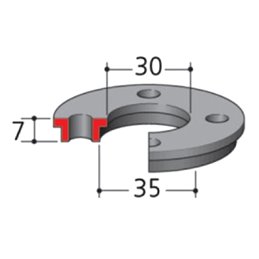 Adaptador de guía de plantilla 30 / 35 x 7 mm Makita 321492-3