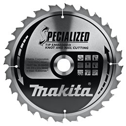 Disco sierra circular , Specialized T.C.T, 270 x 30 mm, 24 D Makita B-09450