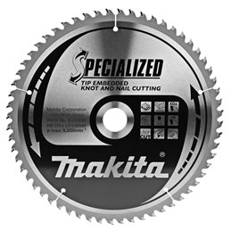 Disco sierra circular , Specialized T.C.T, 270 x 30 mm, 60 D Makita B-09531