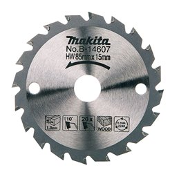 Disco sierra circular , Standard T.C.T, 85 x 15 mm, 20 D Makita B-14607