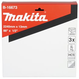 Sierra de banda, HCS, 2 240 x 13 mm, 4 TPI, 3 pcs Makita B-16673