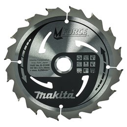 Disco sierra circular , M-parace T.C.T, 165 x 20 mm, 16 D Makita B-31930