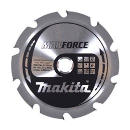 Disco sierra circular , Makparace T.C.T, 165 x 20 mm, 10 D Makita B-32100