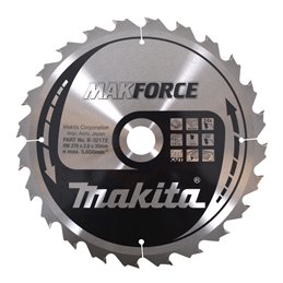 Disco sierra circular , Makparace T.C.T, 270 x 30 mm, 24 D Makita B-32172