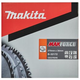 Disco sierra circular , Makparace T.C.T, 270 x 30 mm, 24 D Makita B-32172