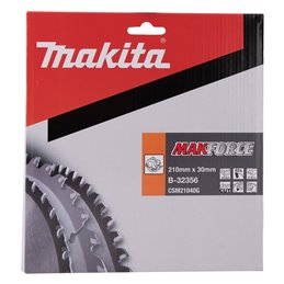 Disco sierra circular , Makparace T.C.T, 210 x 30 mm, 40 D Makita B-32356