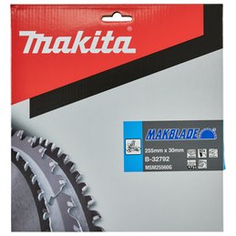 Disco sierra circular , Makblade T.C.T, 255 x 30 mm, 60 D Makita B-32792