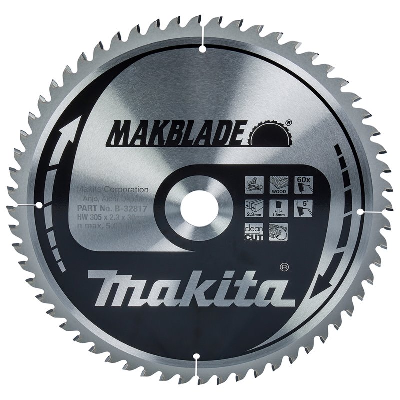 Disco sierra circular , Makblade T.C.T, 305 x 30 mm, 60 D Makita B-32817