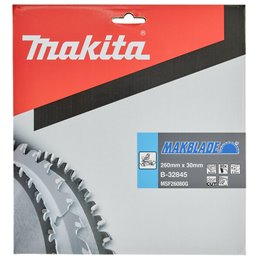 Disco sierra circular , Makblade T.C.T, 260 x 30 mm, 80 D Makita B-32845