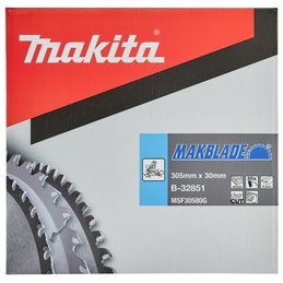 Disco sierra circular , Makblade T.C.T, 305 x 30 mm, 80 D Makita B-32851