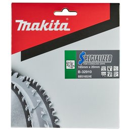 Disco sierra circular  T.C.T, 165 x 20 mm, 24 D Makita B-32910