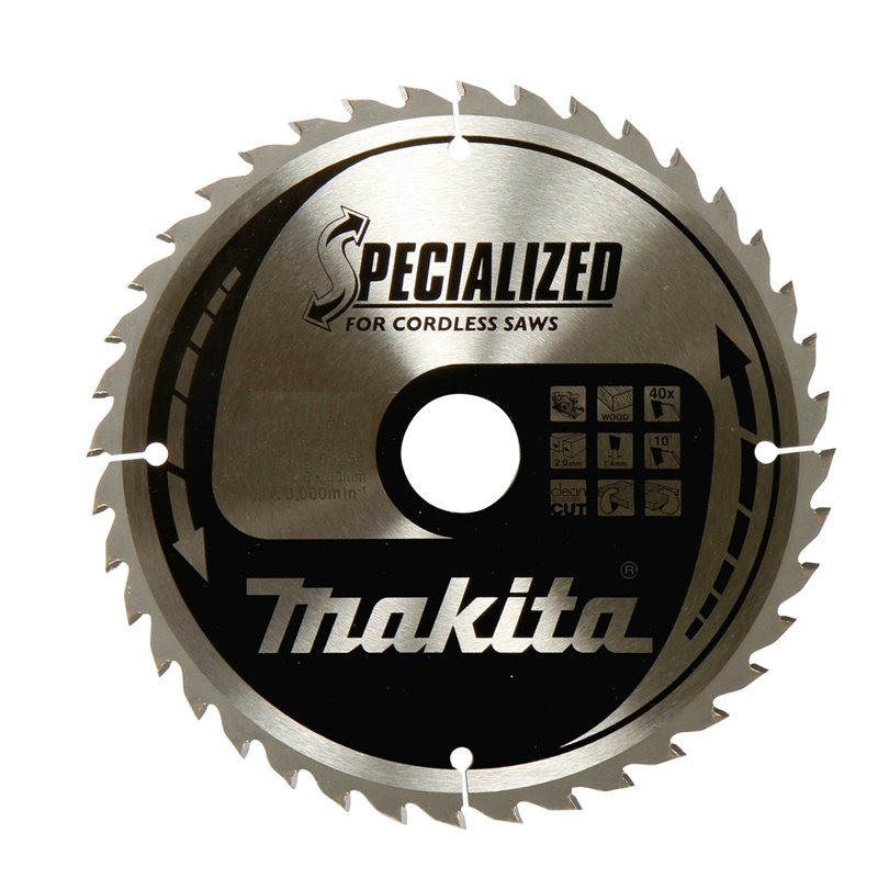 Disco sierra circular , Specialized T.C.T, 190 x 30 mm, 24 D Makita B-32926