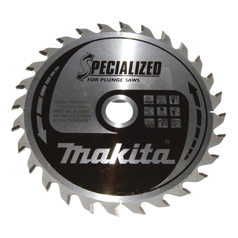 Disco sierra circular , Specialized T.C.T, 160 x 20 mm, 28 D Makita B-32982