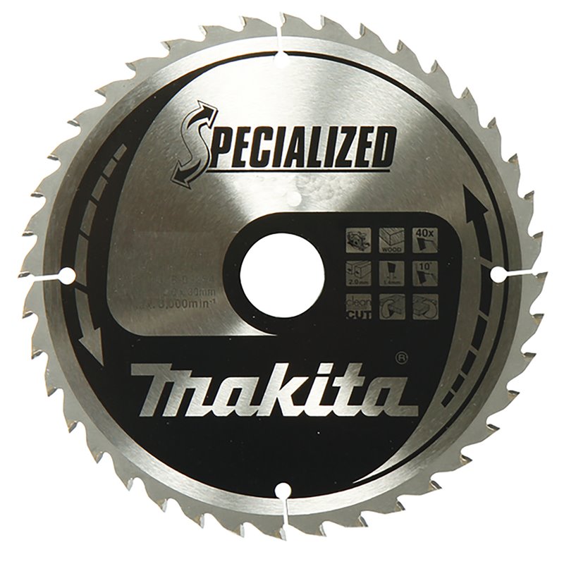 Disco sierra circular , Specialized T.C.T, 20 x 165 mm, 56T Makita B-33021