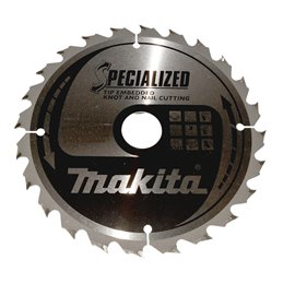 Disco sierra circular , Specialized T.C.T, 190 x 30 mm, 24 D Makita B-33118