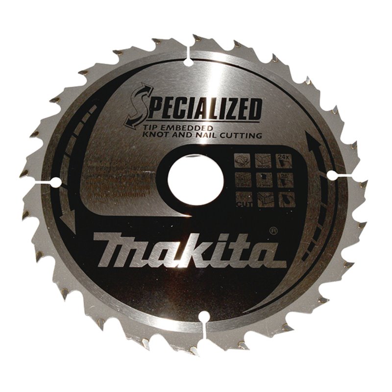 Disco sierra circular , Specialized T.C.T, 190 x 30 mm, 24 D Makita B-33118