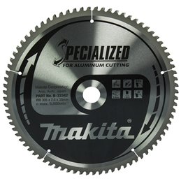 Disco sierra circular , Specialized T.C.T, 305 x 30 mm, 80 D Makita B-33342