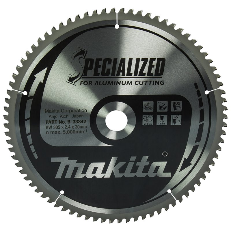 Disco sierra circular , Specialized T.C.T, 305 x 30 mm, 80 D Makita B-33342