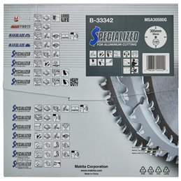 Disco sierra circular , Specialized T.C.T, 305 x 30 mm, 80 D Makita B-33342