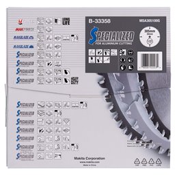 Disco sierra circular , Specialized T.C.T, 305 x 30 mm, 100 D Makita B-33358