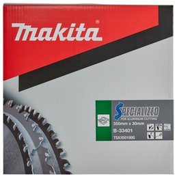 Disco sierra circular , Specialized T.C.T, 350 x 30 mm, 100 D Makita B-33401