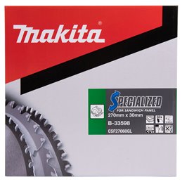 Disco sierra circular , Specialized T.C.T, 270 x 30 mm, 60 D Makita B-33598