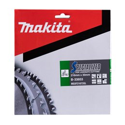 Disco sierra circular , Specialized T.C.T, 216 x 30 mm, 72 D Makita B-33853